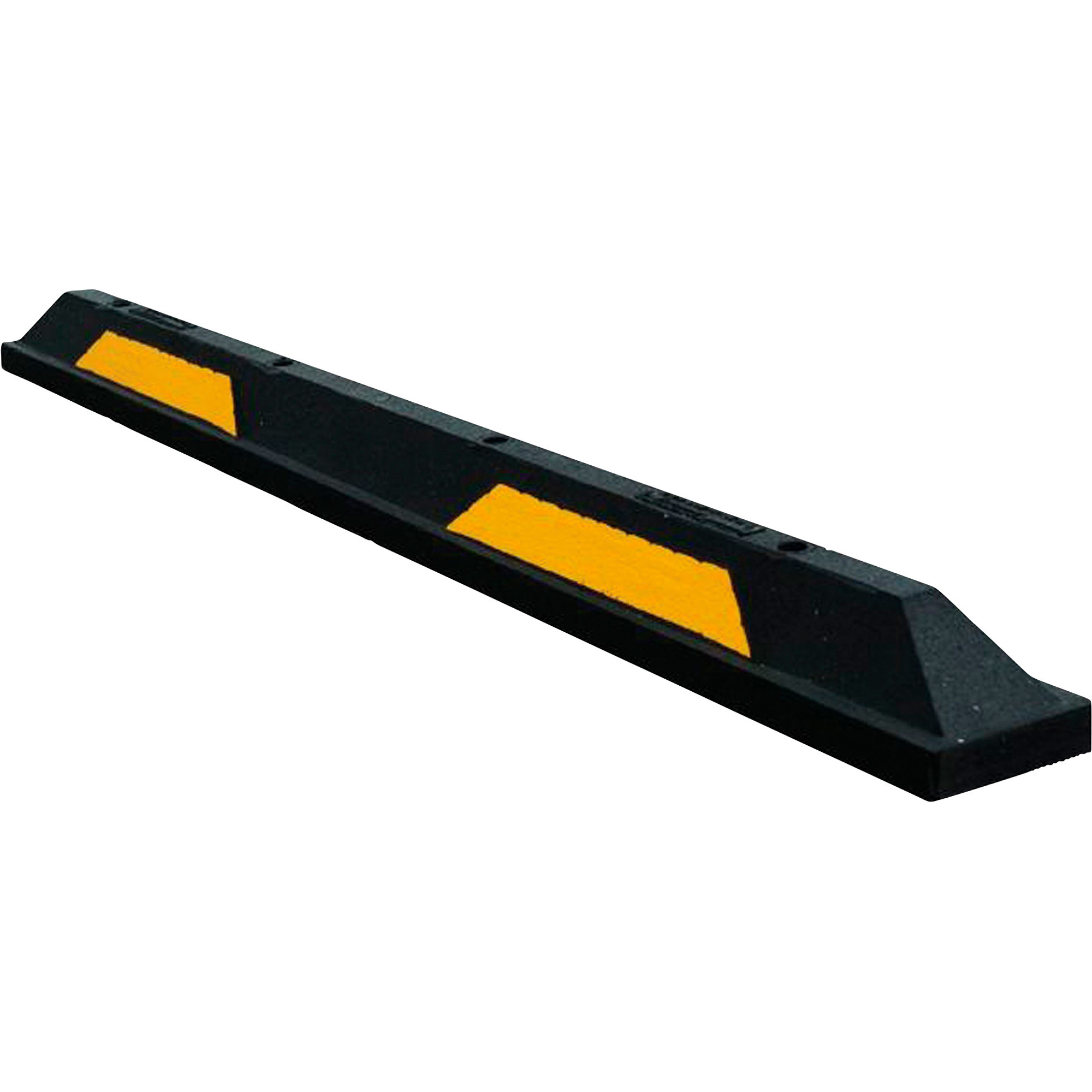 Technoflex Parking Curbs with Reflective Stripes - 72in. Length, 2-Pk., Recycled Tires, Indoor/Outdoor, UV-Resistant